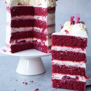 Tortas Cherry Pie Red Velvet receptas