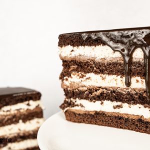 Šokoladinis tortas "Varškės sūrelis" receptas