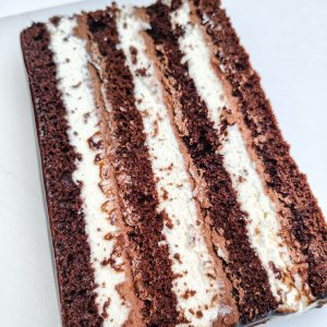 Ricotta (curd cheese) and chocolate cake